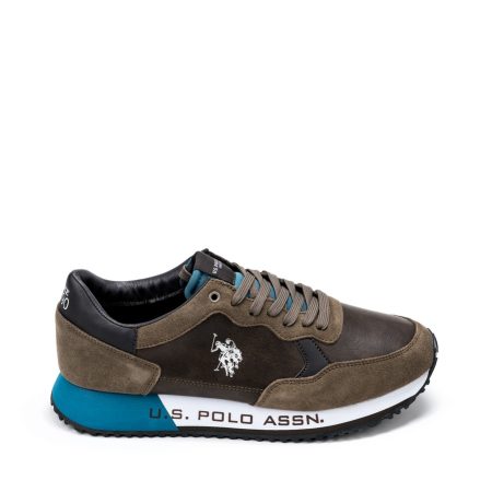 Alternative view of Muške plitke patike U.S.POLO-CLEEF005 braon ravne